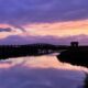 Sunset over the marsh.